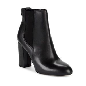 Sam Edelman Case Leather Block-Heel Booties